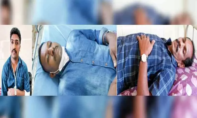 മദ്യപരെ നിയന്ത്രിക്കാനെത്തിയ പൊലീസ് ഉദ്യോഗസ്ഥര്ക്ക് മര്ദനം മദ്യപരെ നിയന്ത്രിക്കാനെത്തിയ പൊലീസ് ഉദ്യോഗസ്ഥര്ക്ക് മര്ദനം