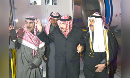 Amir returned to Kuwait