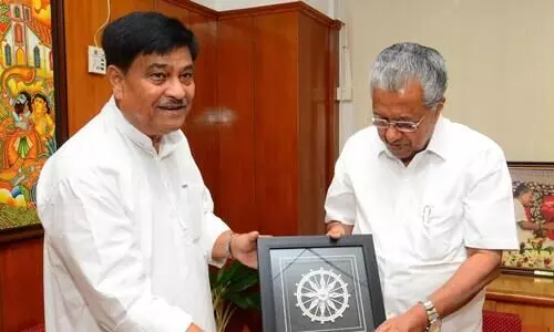 ഒഡീഷ മന്ത്രി രണേന്ദ്ര പ്രതാപ് മുഖ്യമന്ത്രിയെ സന്ദർശിച്ചു
