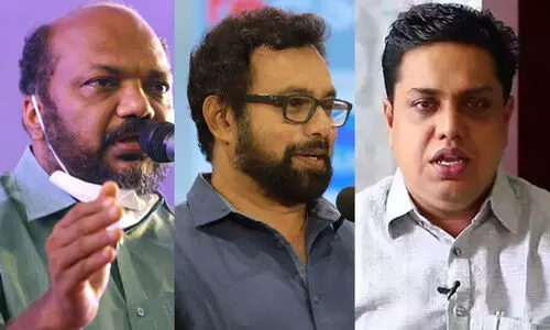 സംഘ്​പരിവാറിനെതിരെ ആഞ്ഞടിച്ച്​ മന്ത്രി രാജീവും ബ്രിട്ടാസും ഷംസീറും