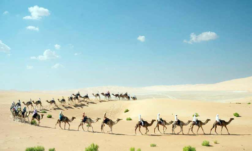 ഒട്ടകയാത്രക്ക് ഗ്ലോബൽ വില്ലേജിൽ സമാപനം ഒട്ടകയാത്രക്ക് ഗ്ലോബൽ വില്ലേജിൽ സമാപനം