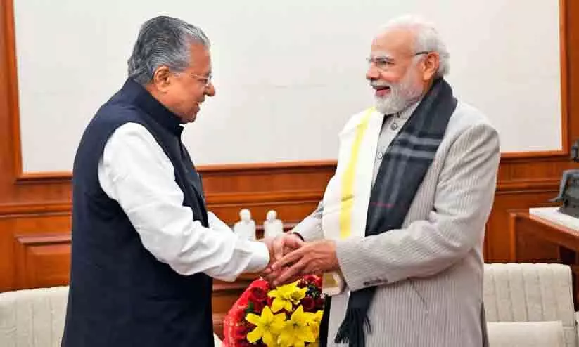 pinarayi meets modi