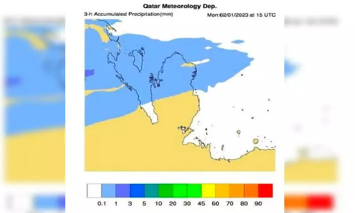 ഖ​ത്ത​റി​ൽ നാ​ളെ മു​ത​ൽ മ​ഴ​ക്ക് സാ​ധ്യ​ത