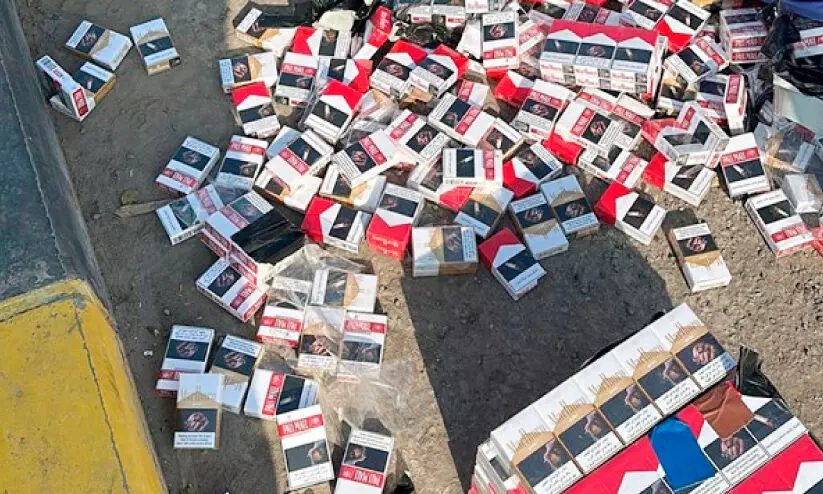 കുവൈത്തിൽ അനധികൃതമായി ക​ട​ത്താ​ൻ ശ്ര​മി​ച്ച സി​ഗ​ര​റ്റു​ക​ൾ പി​ടി​കൂ​ടി