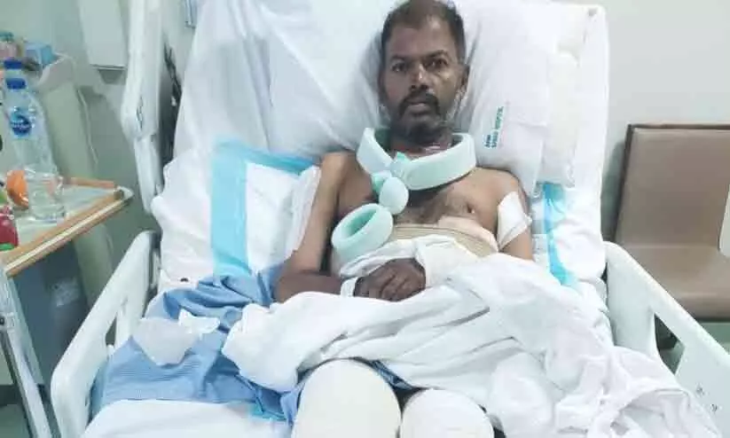 രോഗം വീഴ്​ത്തിയയാളെ വണ്ടിയിടിച്ചു; പാണ്ടിയൻ വീരമണിയുടെത്​ ഞെട്ടിക്കുന്ന ദുരിതകഥ