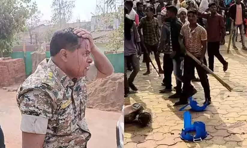 മതംമാറ്റം ആ​രോപിച്ച് ബസ്തറിൽ ക്രിസ്ത്യൻ ചർച്ച് തകർത്തു​; എസ്.പിയുടെ തല തല്ലിപ്പൊട്ടിച്ചു