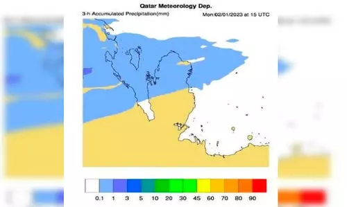 ഖ​ത്ത​റി​ൽ നാ​ളെ മു​ത​ൽ മ​ഴ​ക്ക് സാ​ധ്യ​ത