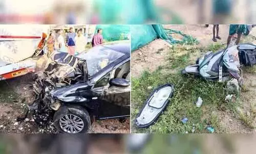 കാർ വാഹനങ്ങളിലേക്ക് ഇടിച്ചുകയറി