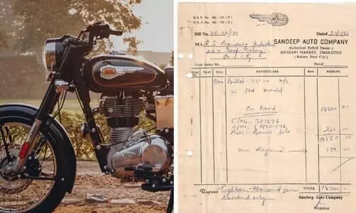 Royal Enfield Bullet 350cc Priced At Rs 18,700: Bill From 1986 Goes Viral