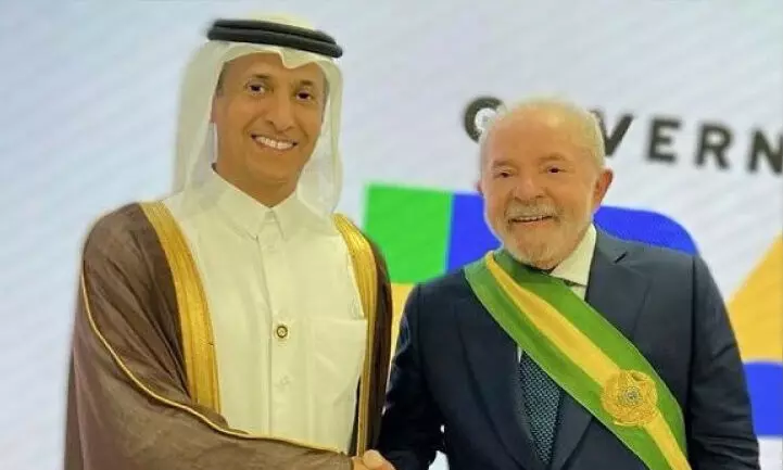 ബ്ര​സീ​ൽ പ്ര​സി​ഡ​ന്റി​ന്റെ സ്ഥാ​നാ​രോ​ഹ​ണ​ച്ച​ട​ങ്ങി​ൽ ഖ​ത്ത​ർ ​​പ്ര​തി​നി​ധി​യും