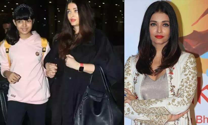 Leave the daughter to her own devices;  Netizens criticized Aishwarya Rai  Aishwarya Rai Trolled for Holding Daughter Aaradhya’s Hand at the Airport