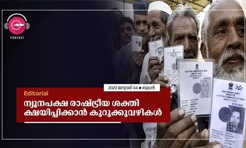 ന്യൂനപക്ഷ രാഷ്ട്രീയ ശക്തി ക്ഷയിപ്പിക്കാൻ കുറുക്കുവഴികൾ