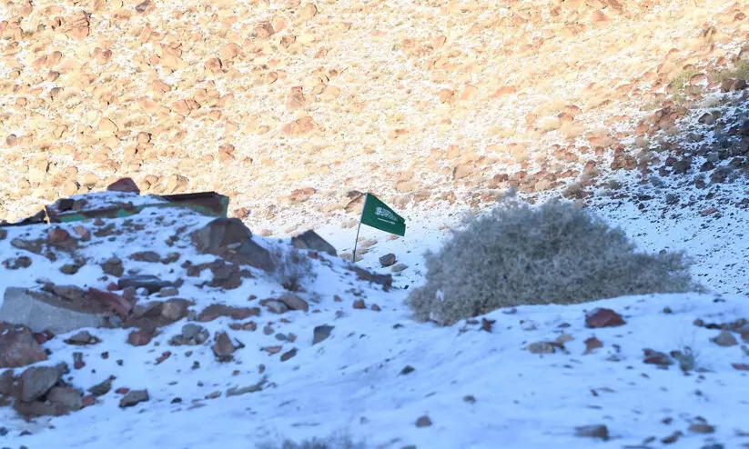 അൽലൗസ്​ മലനിരകളിൽ വീണ്ടും മഞ്ഞുവീഴ്​ച