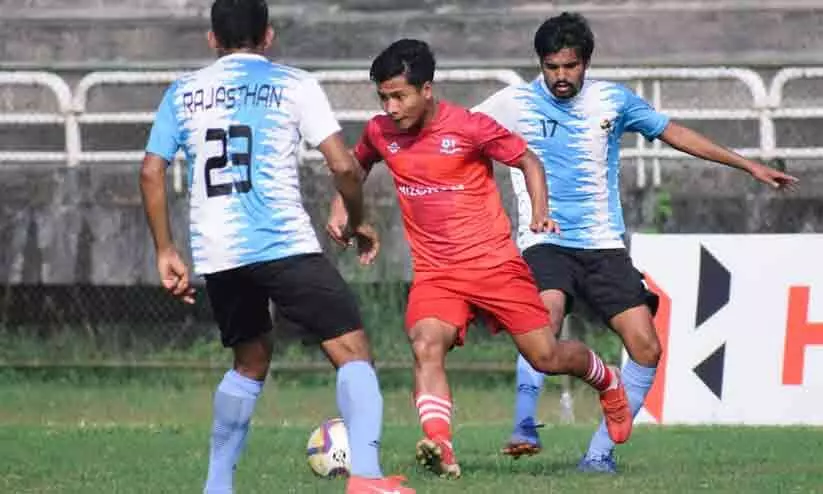 സന്തോഷ് ട്രോഫി: രാജസ്ഥാനെ ഗോളിൽ മുക്കി മിസോറം സന്തോഷ് ട്രോഫി: രാജസ്ഥാനെ ഗോളിൽ മുക്കി മിസോറം
