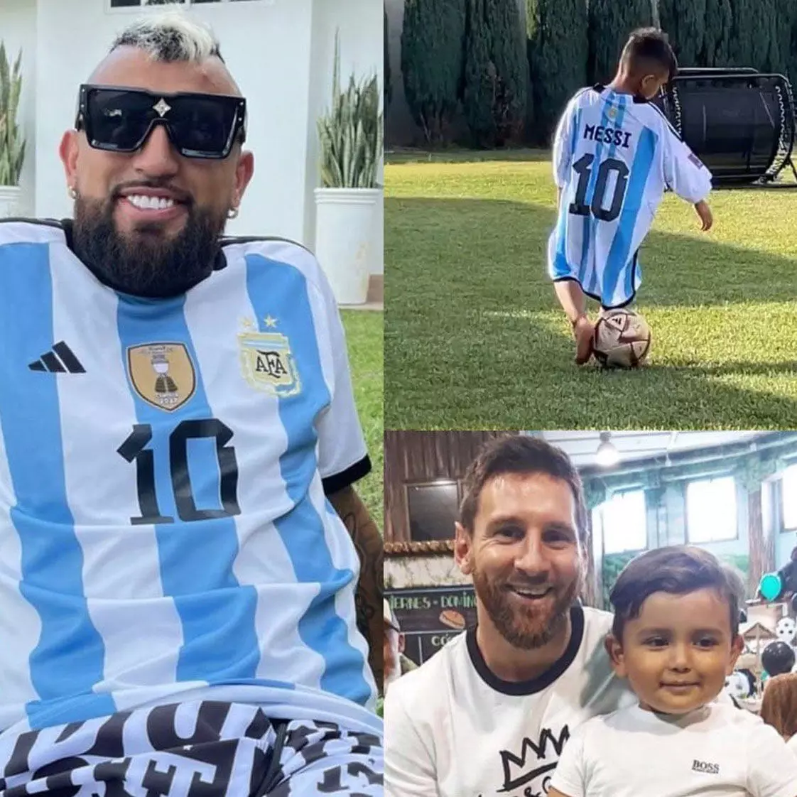 മകന്റെ മെസ്സി പ്രേമം പങ്കുവെച്ച് ചിലി താരം വിദാൽ മകന്റെ മെസ്സി പ്രേമം പങ്കുവെച്ച് ചിലി താരം വിദാൽ