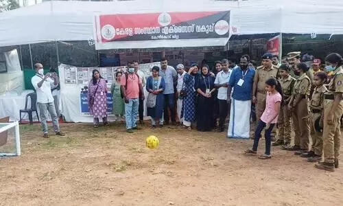 സന്ദർശകരെ ആകർഷിച്ച് എക്സൈസ് വകുപ്പ് - വിമുക്തി മിഷൻ സ്റ്റാൾ