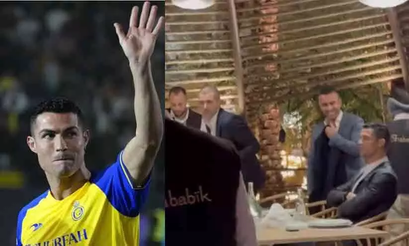 ആഘോഷത്തിലും താരമായി റോണാൾഡോ; ദറഇയ നൈറ്റ്സ് ഇവന്റിനെത്തി ആഘോഷത്തിലും താരമായി റോണാൾഡോ; ദറഇയ നൈറ്റ്സ് ഇവന്റിനെത്തി