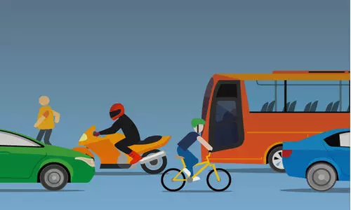 പ്ര​ധാ​ന റോ​ഡി​ലേ​ക്ക്​ ക​യ​റു​ന്ന വാ​ഹ​ന​ങ്ങ​ൾ ശ്ര​ദ്ധി​ക്കേ​ണ്ട കാ​ര്യ​ങ്ങ​ൾ