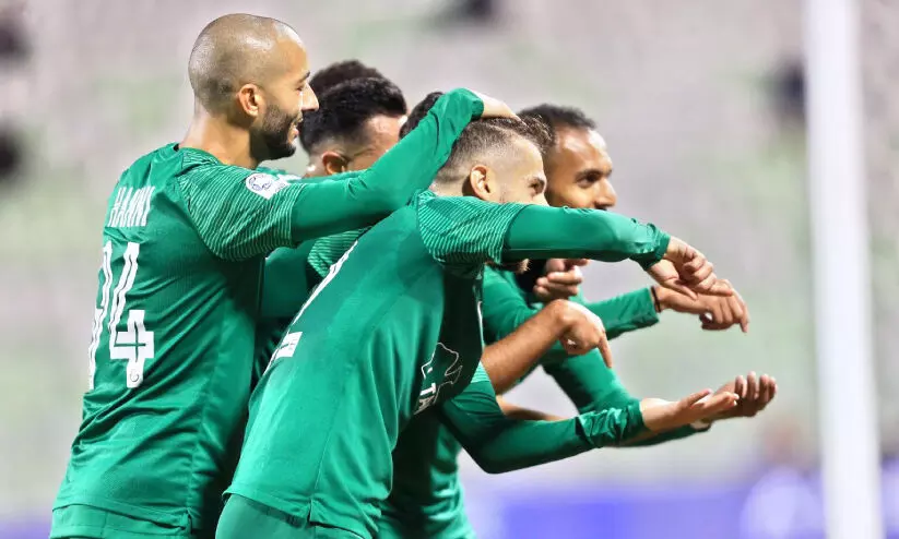 ഇ​ര​ട്ട​ഗോ​ളു​മാ​യി ഉ​മ​ർ; ആ​വേ​ശ​ജ​യ​ത്തോ​ടെ അ​ൽ​അ​റ​ബി വീ​ണ്ടും ഒ​ന്നാ​മ​ത്