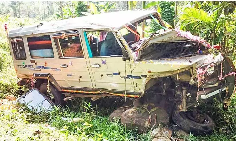 sabarimala pilgrim vehicle accident