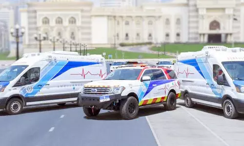 ഷാ​ർ​ജ പൊ​ലീ​സ്​ ആം​ബു​ല​ൻ​സു​ക​ൾ ഇ​നി രാജ്യത്ത് എ​ല്ലാ​യി​ട​ത്തും