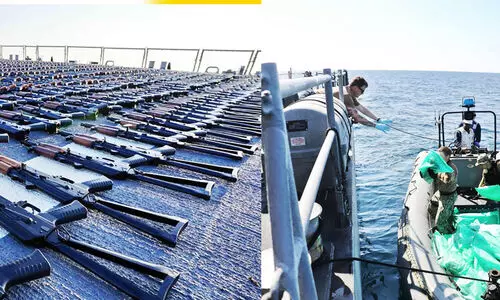 ഇ​റാ​നി​ൽ​നി​ന്ന് യ​മ​നി​ലേ​ക്ക് ആ​യു​ധം ക​ട​ത്തി​യ   ബോ​ട്ട് പി​ടി​കൂ​ടി