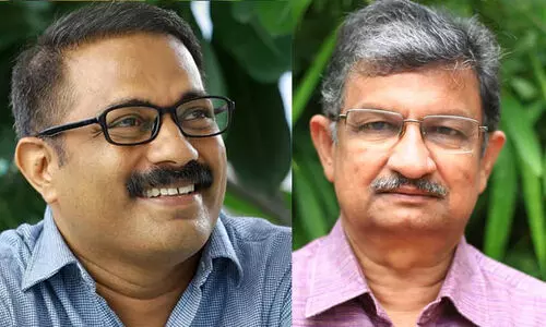 കെ.എം. ഷാജിക്കെതി​രെ അശോകൻ ചരുവിൽ: ‘യുവജനോത്സവ ഭക്ഷണം: ജാതിപറഞ്ഞ് വിവാദമുണ്ടാക്കിയത് ഞാനാണെന്ന് നാലാംകിട രാഷ്ട്രീയക്കാരൻ പറഞ്ഞുനടക്കുന്നു’