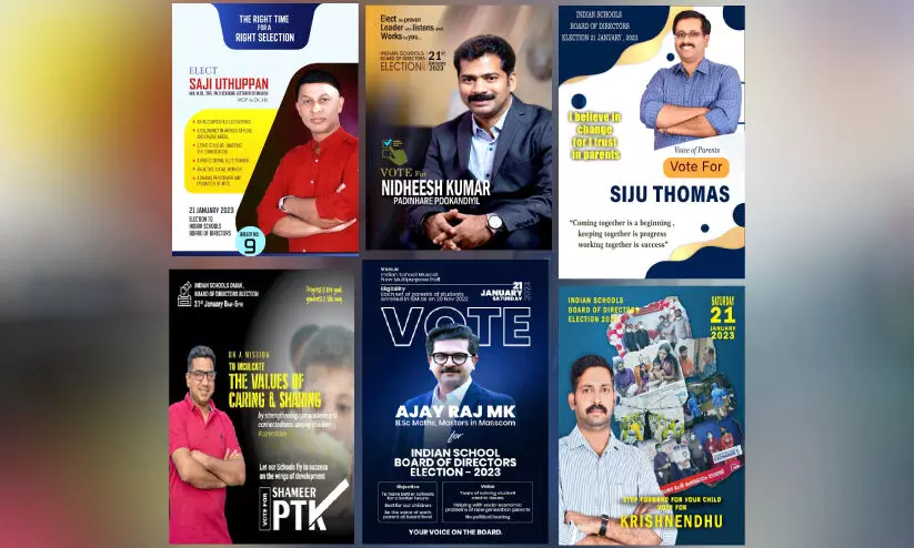 ഇന്ത്യൻ സ്‌കൂൾ ബോർഡ് തെരഞ്ഞെടുപ്പ്​; സമൂഹ മാധ്യമങ്ങളിൽ പ്രചാരണം ഊർജിതമാക്കി സ്ഥാനാർഥികൾ