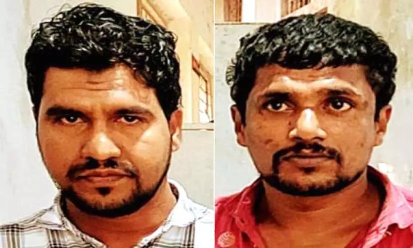 ക്ഷേത്രത്തിൽനിന്ന്​ ഓട്ടുവിളക്കുകൾ മോഷ്ടിച്ച കേസിൽ രണ്ടുപേർ പിടിയിൽ