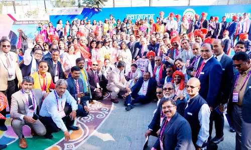 ‘പ്രവാസി ഭാരതീയ ദിവസി’ൽ ​ശ്രദ്ധ നേടി ഖത്തർ സംഘം