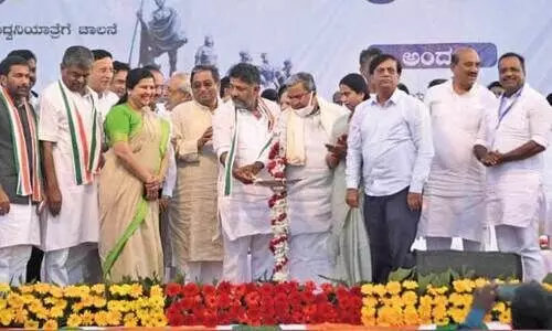 കോൺഗ്രസിന്റെ ‘പ്രജാ ധ്വനി’ യാത്രക്ക് ബെളഗാവിയിൽ തുടക്കം