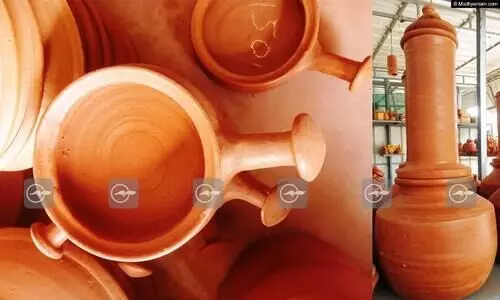 കാണാൻ കൊള്ളാം... കറിവെക്കാനും...; കളിമൺ പാത്രക്കച്ചവടം തകൃതി