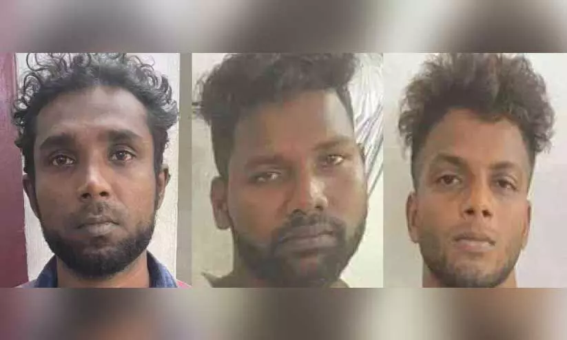 നഗരത്തിൽ പലയിടത്ത് മാല പൊട്ടിക്കൽ: മൂന്നുപേർ പിടിയിൽ നഗരത്തിൽ പലയിടത്ത് മാല പൊട്ടിക്കൽ: മൂന്നുപേർ പിടിയിൽ