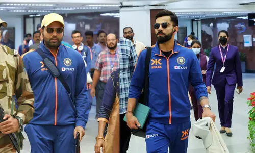 മൂന്നാം ഏകദിനം: ഇന്ത്യ, ശ്രീലങ്ക ടീമുകൾ തിരുവനന്തപുരത്തെത്തി; ആവേശത്തോടെ ആരാധകർ