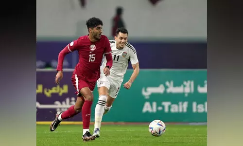 രക്ഷകനായി തമീം, ഖത്തർ ഗൾഫ് കപ്പ് സെമിയിൽ രക്ഷകനായി തമീം, ഖത്തർ ഗൾഫ് കപ്പ് സെമിയിൽ