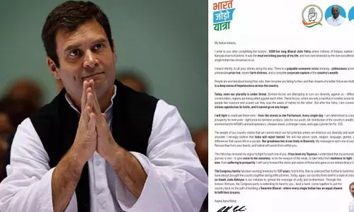 ‘വെറുപ്പിന്‍റെ അജണ്ടക്ക് അൽപായുസ്സ് മാത്രം’; ഗ്രാമങ്ങളിലേക്ക് രാഹുലിന്‍റെ കത്ത്