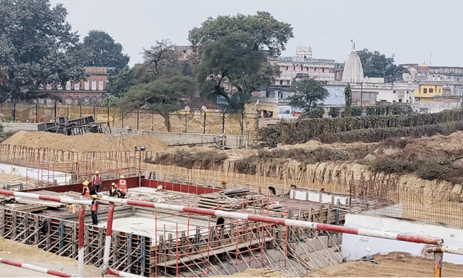 ram temple under construction