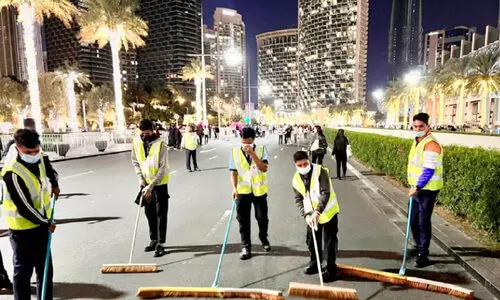 പുതുവത്സര വെടിക്കെട്ട്​; ഒന്നര മണിക്കൂറിൽ ബുർജ്​ ക്ലീൻ