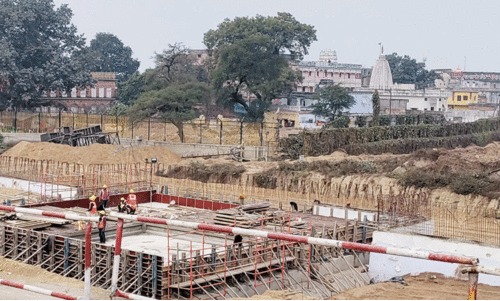 ram temple under construction