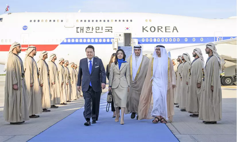 ദക്ഷിണ കൊറിയൻ പ്രസിഡൻറ്​ യു.എ.ഇയിൽ സ​ഹ​ക​ര​ണം ശ​ക്തി​പ്പെ​ടു​ത്താ​ൻ ച​ർ​ച്ച