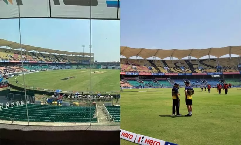 ‘മൊത്തം പട്ടിണിക്കാരാണെന്ന് തോന്നുന്നു’; മന്ത്രിയുടെ ‘കളി’ കാര്യമായി, കാര്യവട്ടത്തെ ഗാലറികൾ ശൂന്യം ‘മൊത്തം പട്ടിണിക്കാരാണെന്ന് തോന്നുന്നു’; മന്ത്രിയുടെ ‘കളി’ കാര്യമായി, കാര്യവട്ടത്തെ ഗാലറികൾ ശൂന്യം