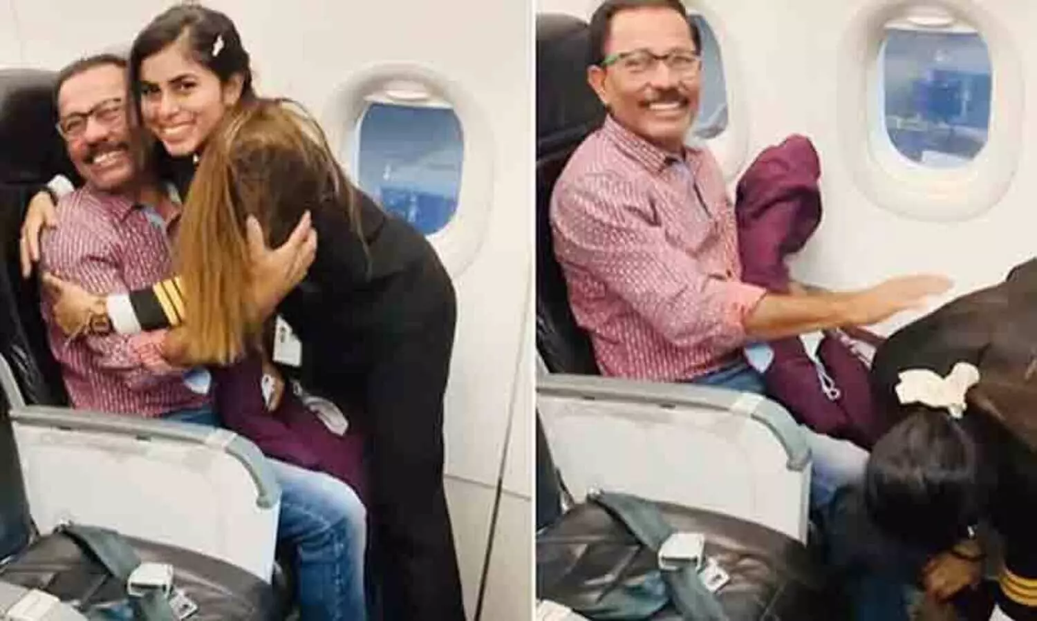 Pilot Touches Her Fathers Feet