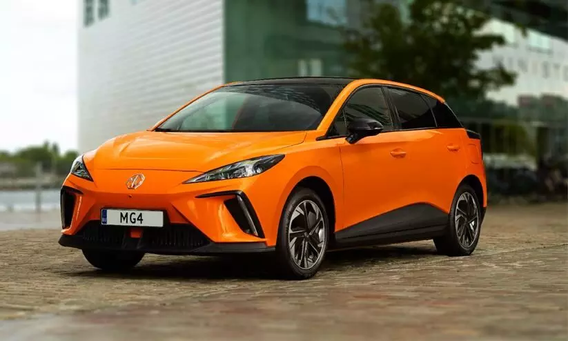Auto Expo 2023 MG Motor electric hatchback MG4 Auto Expo 2023 MG Motor electric hatchback MG4