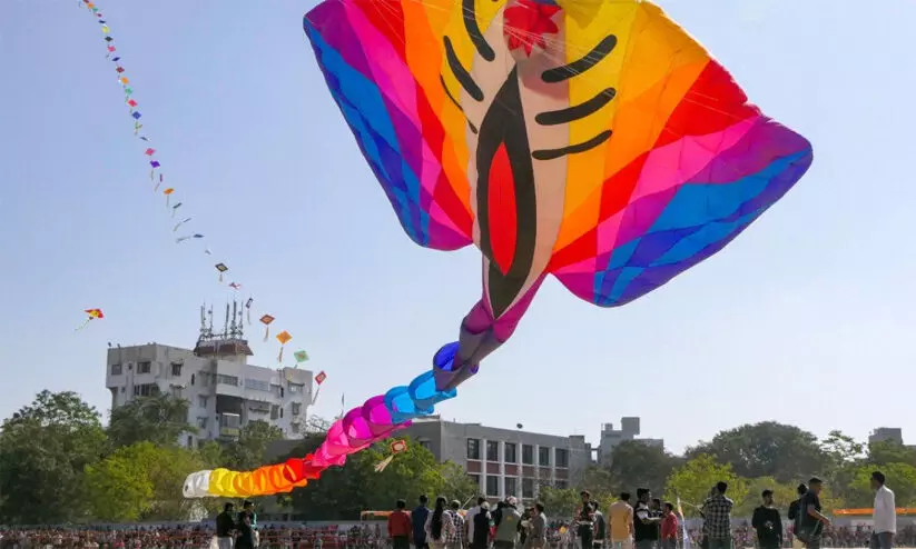 Uttarayan festival, kite
