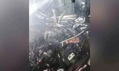 Fire broke out in Tirur Gulf Market