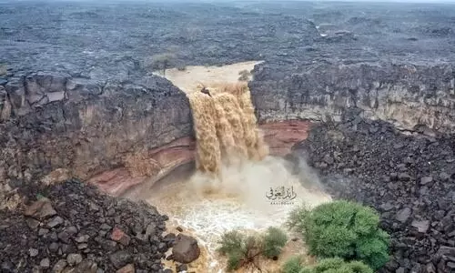 വൈറലായി മദീനയിലെ സെലീമിയ വെള്ളച്ചാട്ടം