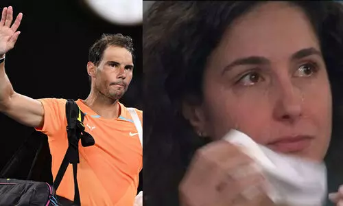 ആസ്ട്രേലിയൻ ഓപണിൽനിന്ന് നദാലിന്റെ പുറത്താവൽ; ഗാലറിയിൽ കണ്ണീർ വാർത്ത് ഭാര്യ