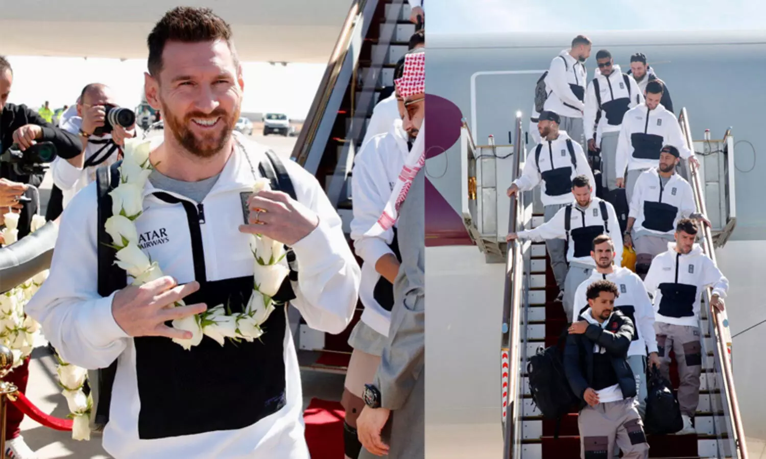 മെസിയും എംബപ്പയും നെയ്​മറും അഷ്​റഫ്​ ഹാക്കിമിയും റിയാദിലെത്തി