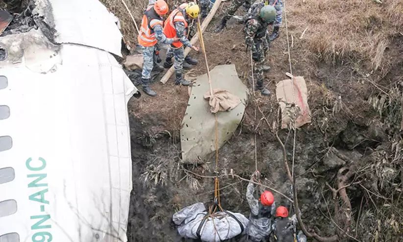 നേപാൾ വിമാന ദുരന്തം: ഇനി കണ്ടെത്താനുള്ളത് ഒരാളെ മാത്രം, തിരച്ചിൽ തുടരുന്നു