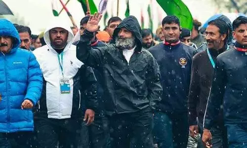 ഭാരത് ജോഡോ യാത്ര കശ്മീരിൽ   രണ്ടാംദിനം പൂർത്തിയാക്കി